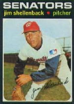 1971 Topps Baseball Cards      351     Jim Shellenback